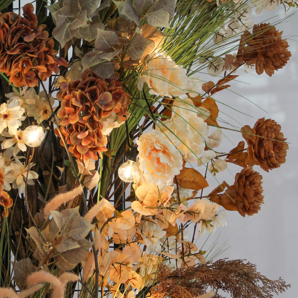 ДЛ/СВ04/170(Пр)(Fix)(F)Декор входн.груп. h300см н/прутьях,пристенный c ретро-гирляндой,беж-террак._5