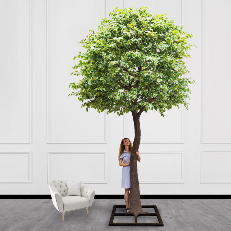 420разб/17М(з) Фикус Бенджамина искусственный h420см, d250-270см