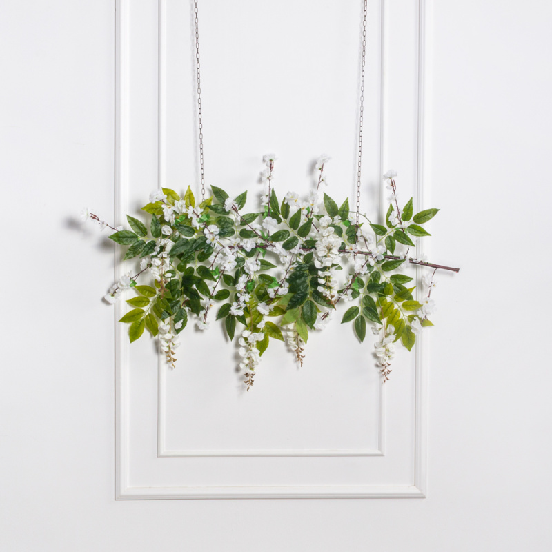 Л73(F) Лиана искусственная с Сакурой и Глицинией L100см