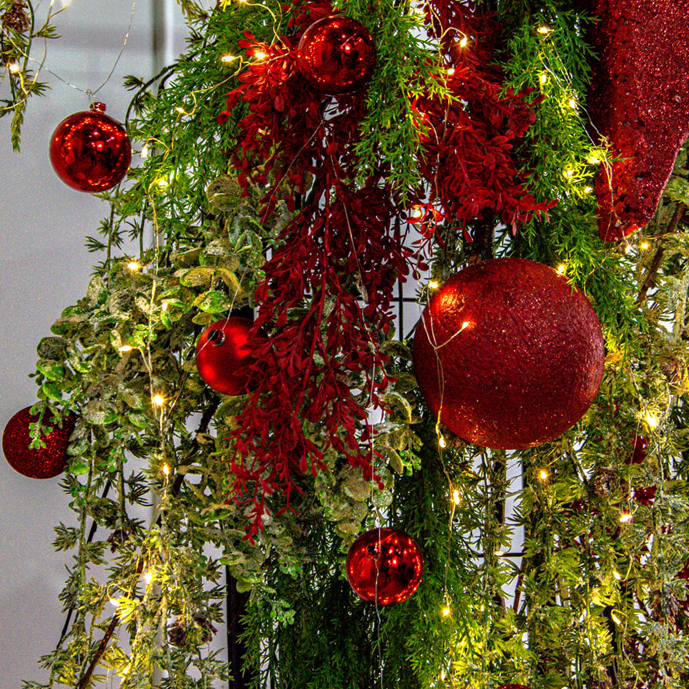 ДЛ190/СВ03т(Пр)(Fix)(F)Декор вход.груп.h210см н/прутьях,прист.с гирлянд.Роса,со звездами и шарами_6