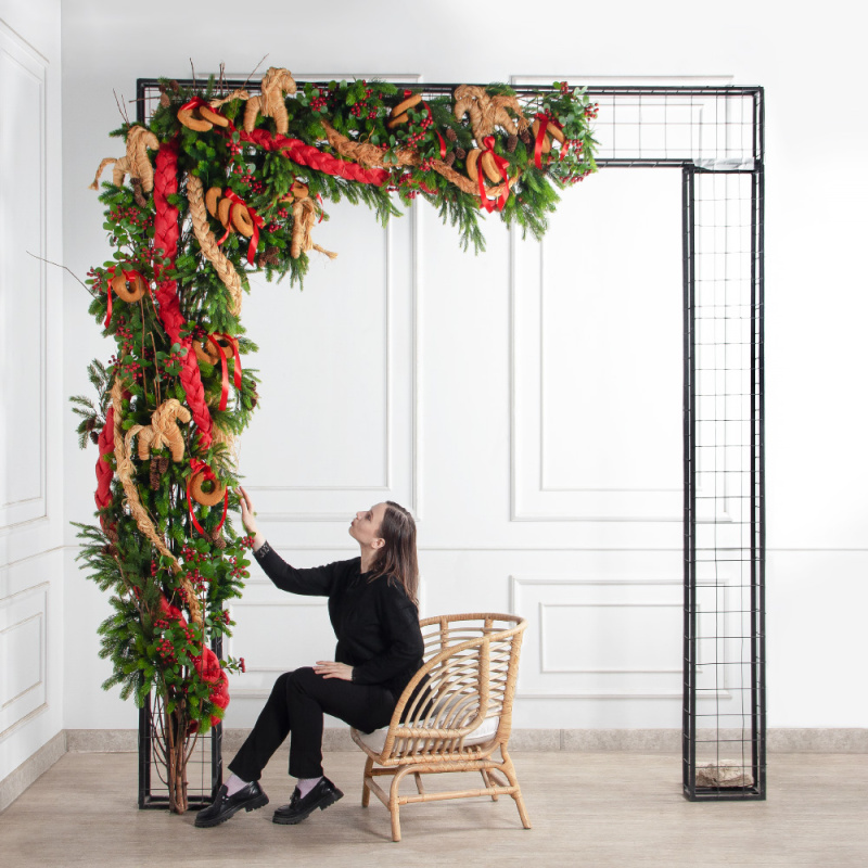 ДЛ193(Пр)(Fix)(F)Декор вход.группы h280см н/прутьях, прист.,русский стиль_1