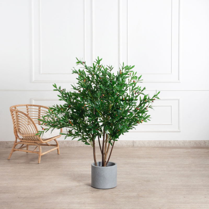 150/РН/АСС/465(з)(F) Оливковое дерево искусственное с плодами h150 d120см_1