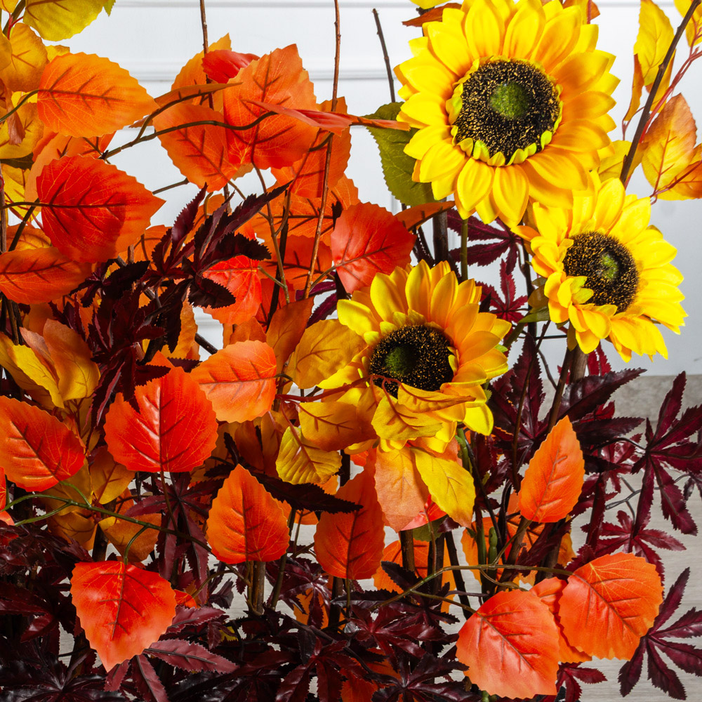 К543(Пр)(F) Композиция искусственная осенняя с подсолнухами на основании_7