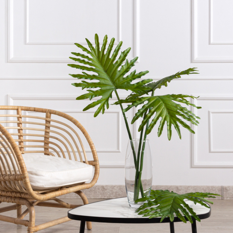 7143/9191-17 Лист фило искусственный резной малый h72см