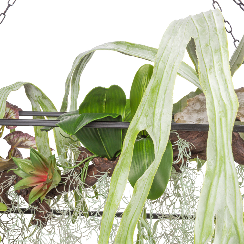 КМП6 Композиция микс с оленьими рогами на металлической подставке 75*22*h22_2