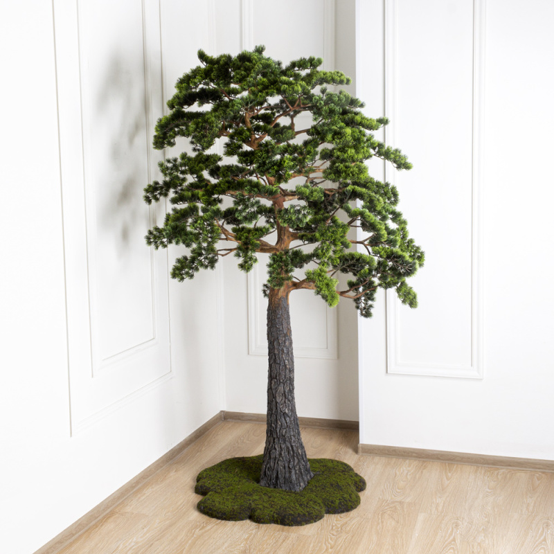 210/ДС/30(з.) Бонсай искусственный Сосна h210см_4