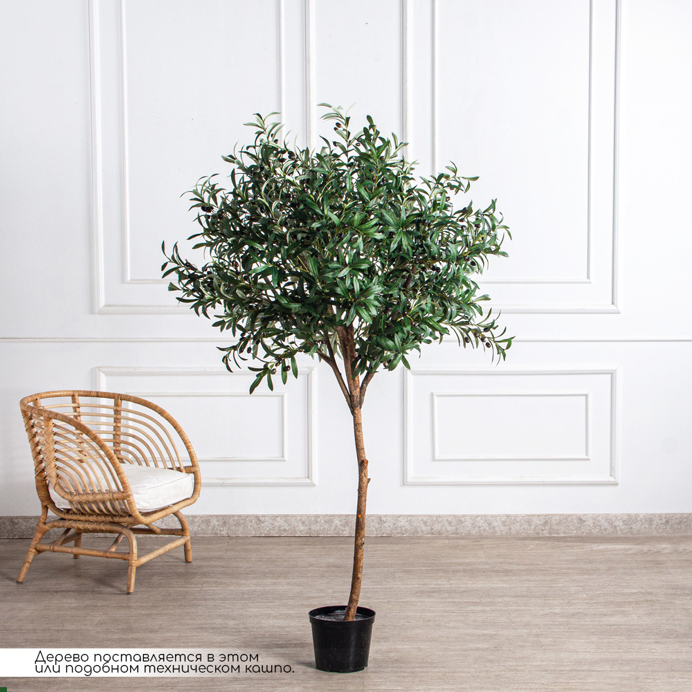 180/РН/465-3(з)(F) Оливковое дерево искусственное h180 d80см_2