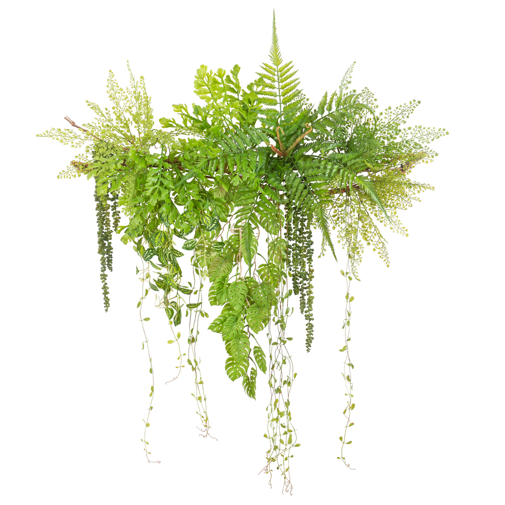 Л77 Лиана искусственная, зеленый микс