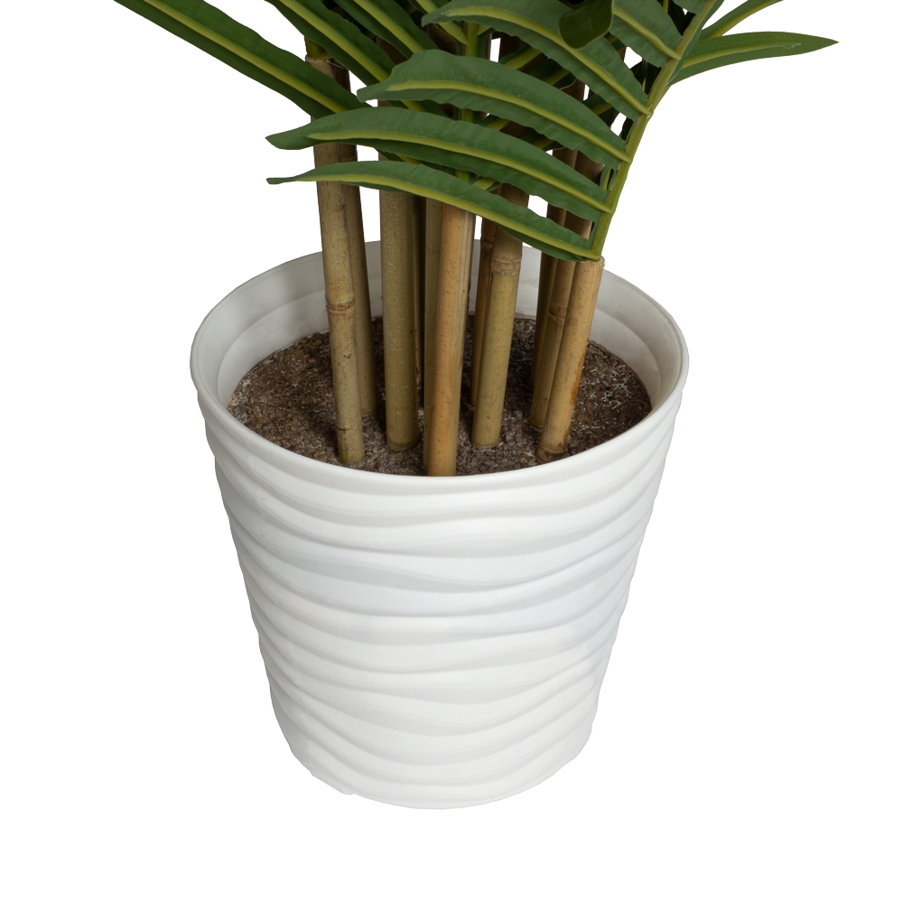 П150/К/49-1(з.) Пальма кустовая h150см(латекс) в интерьерном кашпо_4