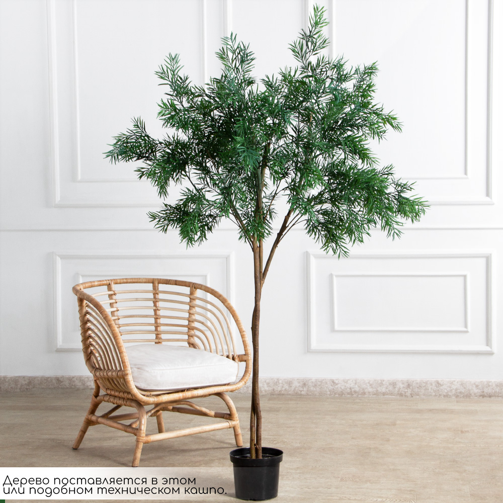 170/РН/355-2(FixS)(Пр)(F) Дерево искусственное интерьерное h170см,натурально-зеленое_2