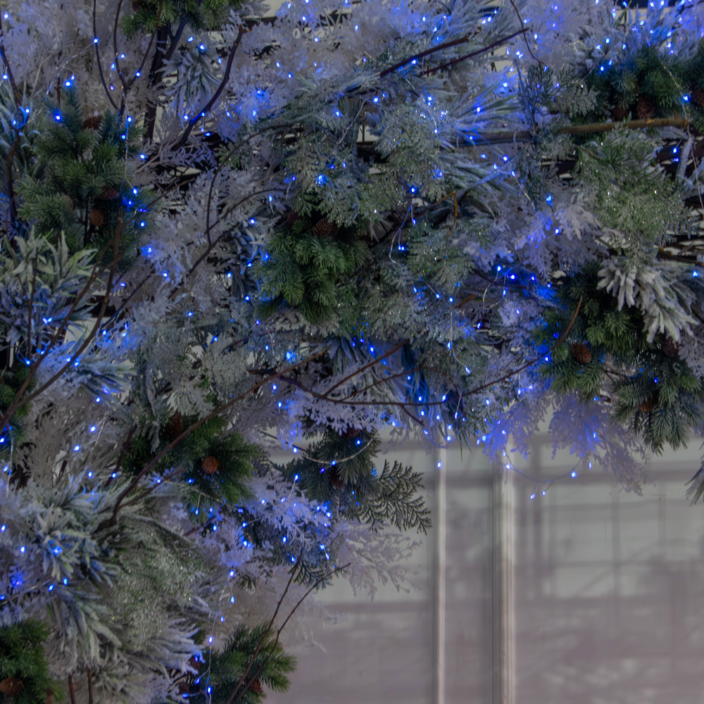 ДЛ181/СВ03с(Пр)(Fix)(F)Декор вход.группы h300см н/прутьях, прист.с гирляндой 