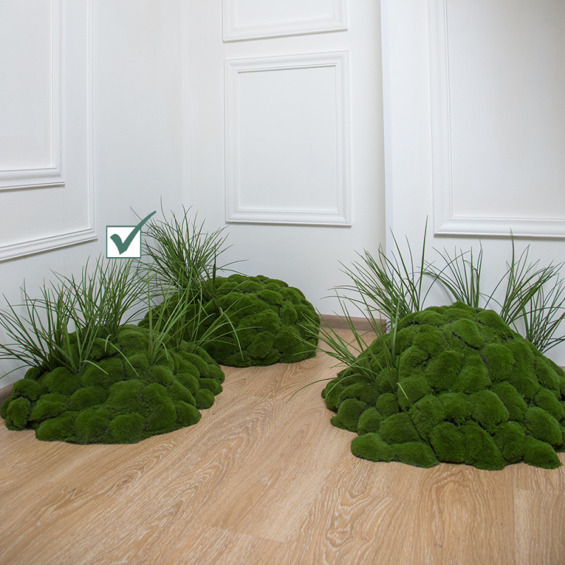 БТФ022-2 Кочка со мхом и травой 69*54*h25_3