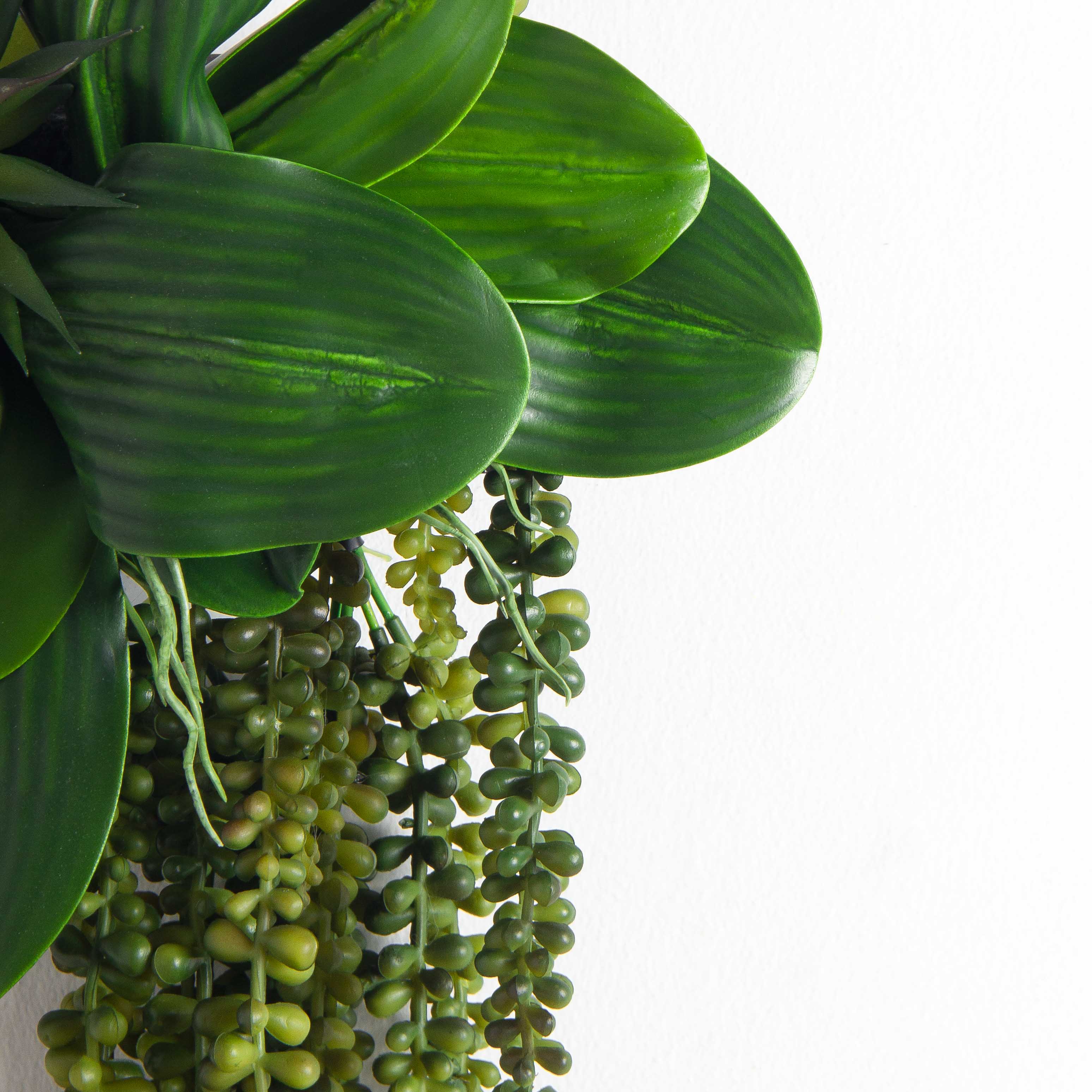 БК27(F) Композиция с суккулентом Юкка на блоке 15*h10см_6