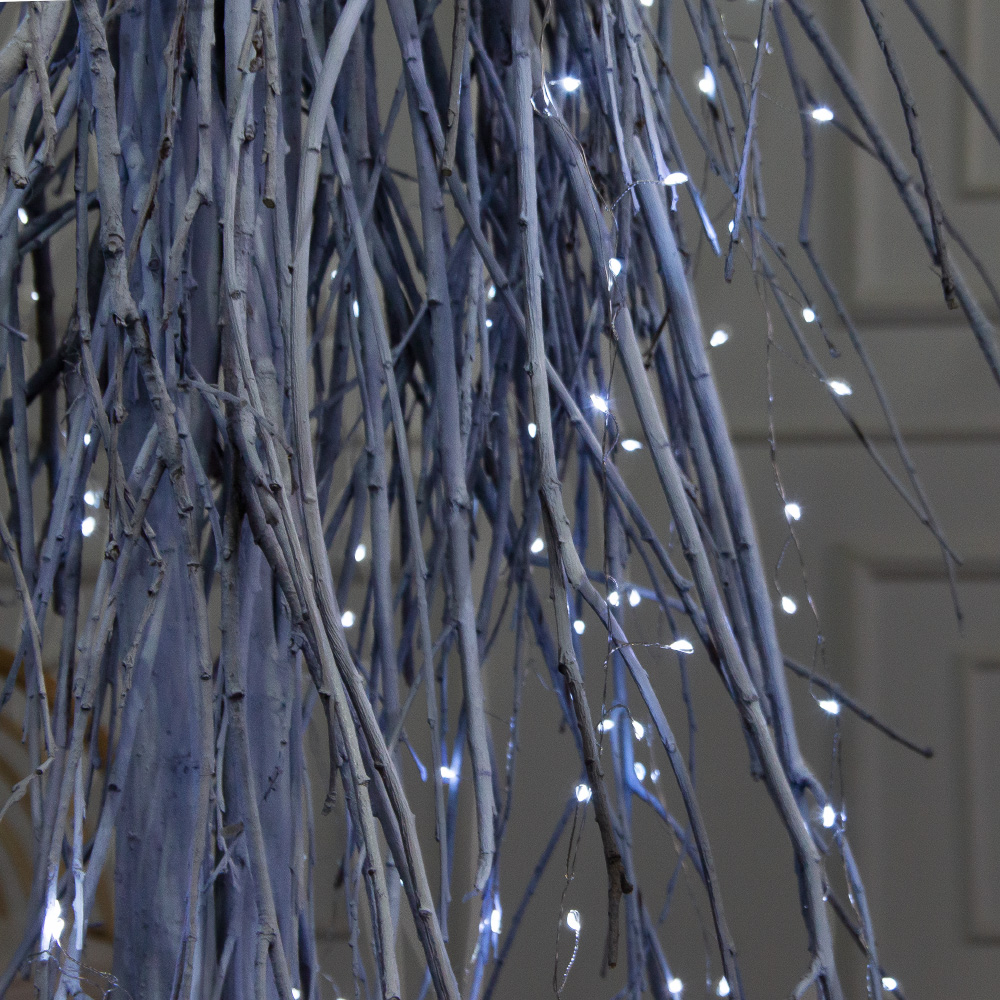 170/РН/СВ03х(Пр)(F) Ель в скандиновском стиле с гирляндой Роса h170см, белая_7