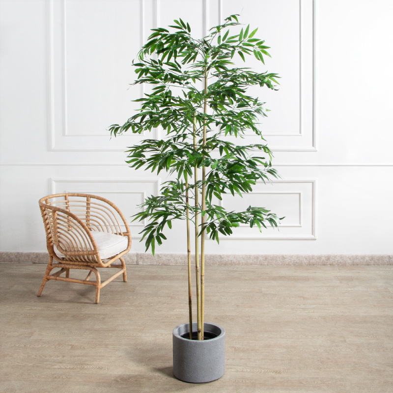 180/ЭК/755(Пр)(F) Бамбук искусственный 3 ствола,h180см (латекс)_1