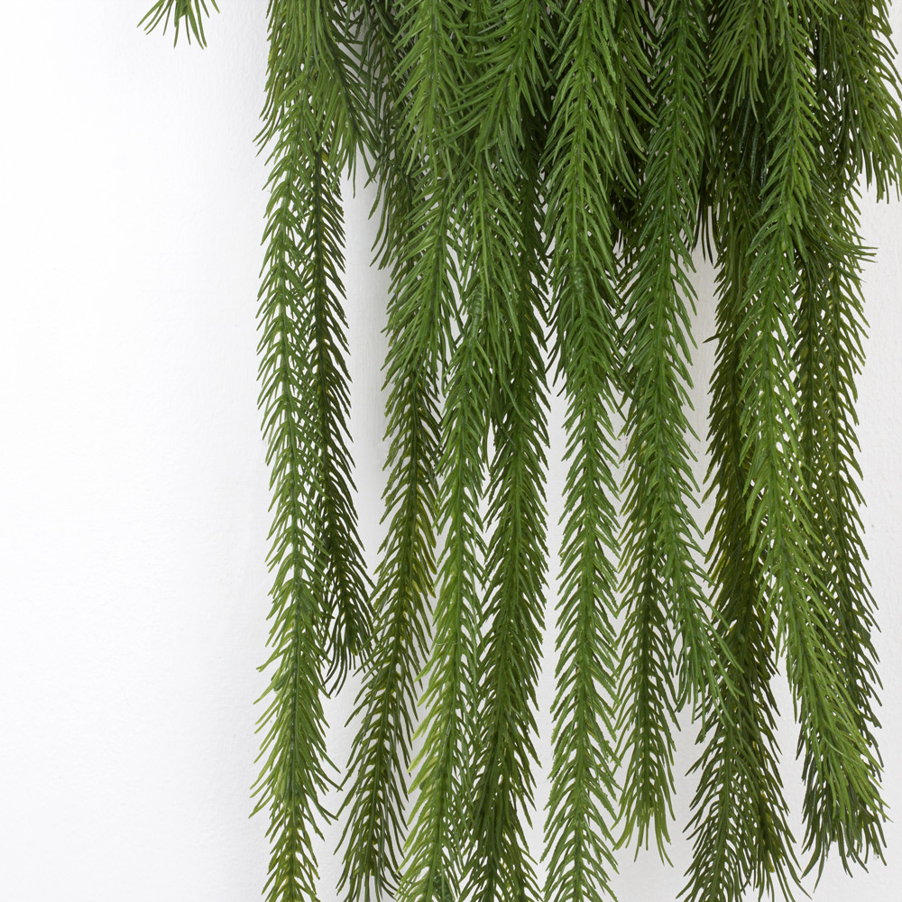 КС100 Ликоподиум (плаун) ампельный искусственный в кашпо_7