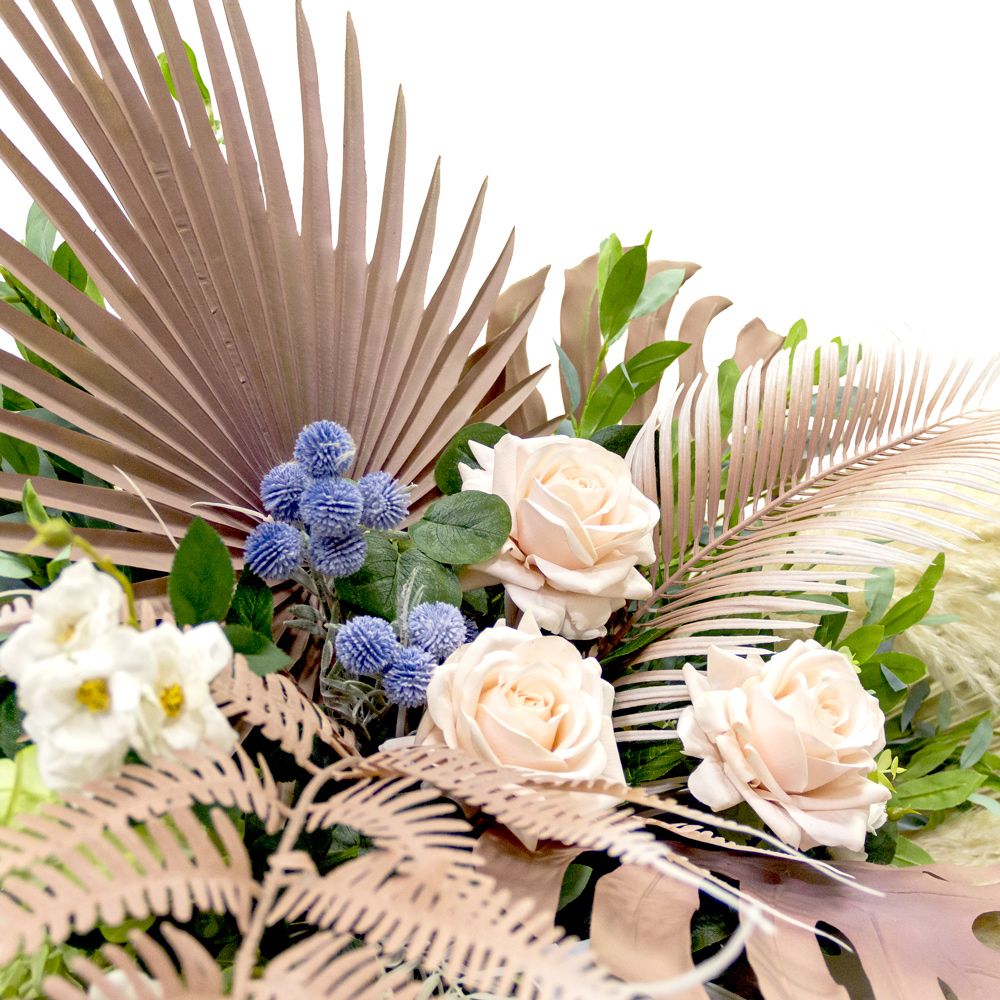 КЗ/47(з) Композиция искусственная с сухоцветами 160х100х70см_3