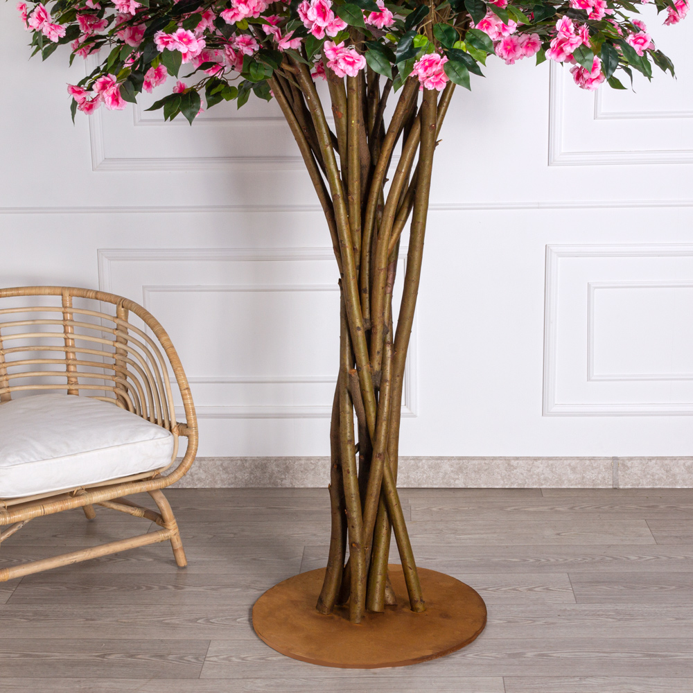 250/РН/439(з) Жасмин искусственный цветущий h250см на основании d60см_1