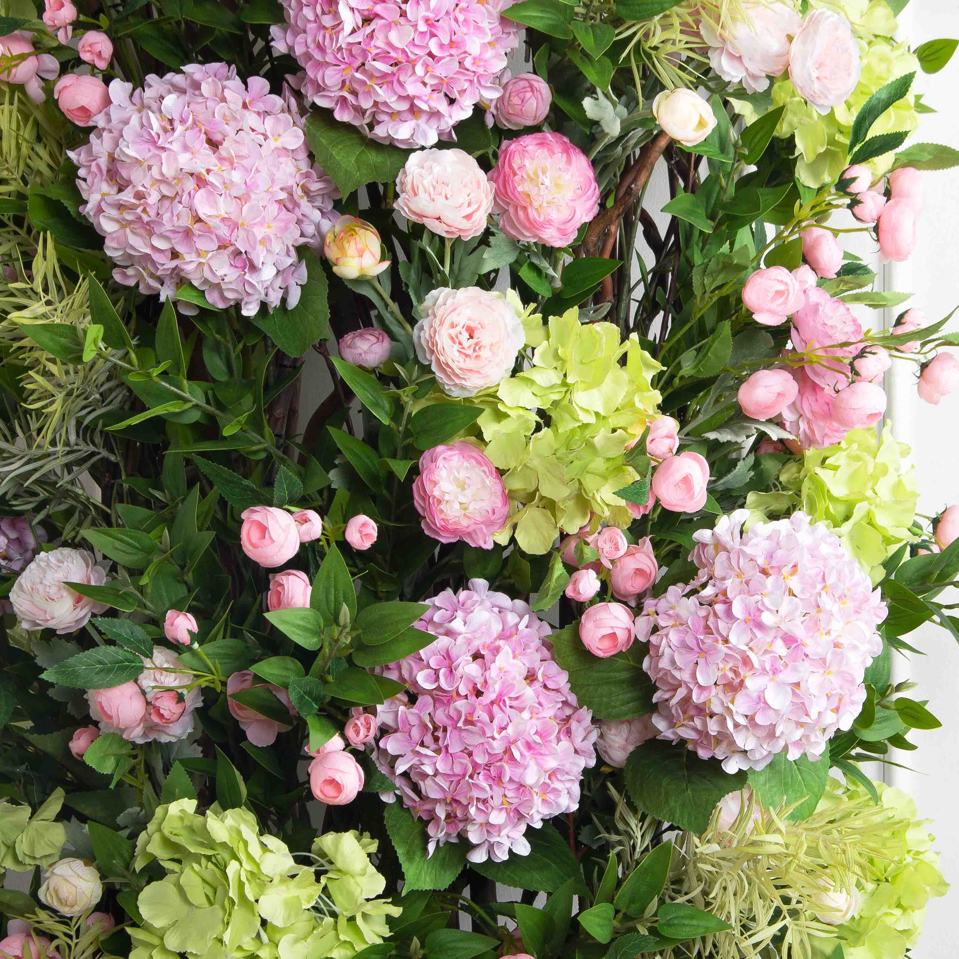 ДЛ166/3(з)(F) Декор входной группы цветочный на корилусах (полукруг) h250см (шир 55-60 см)_7