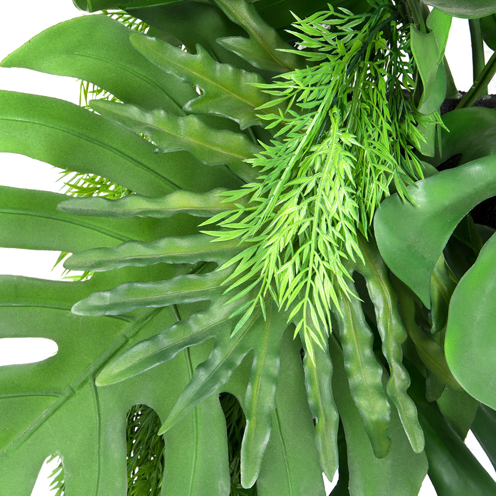 БК 33 Композиция с монстерой и филодендроном на блоке 15*h10_3