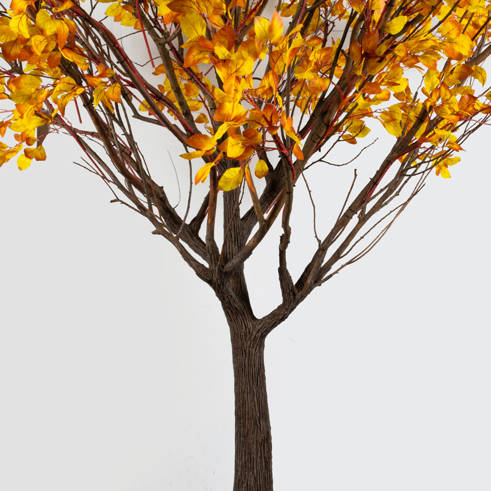 320Гбст/разб/РН/640-1(F) Дерево искусственное интерьерное лиственное h320см d240см, жёлтое_3