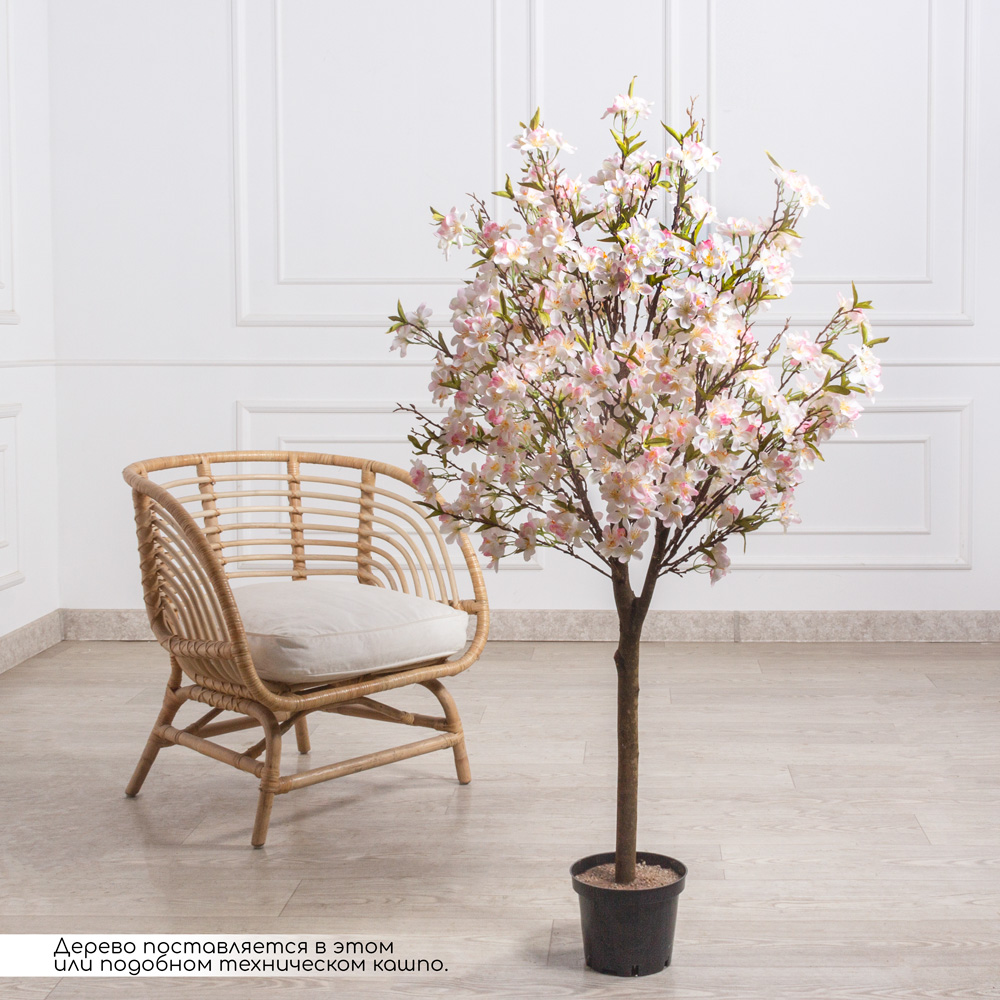 140/РН/491(F) Сакура искусственная h140см, бело-розовая_1