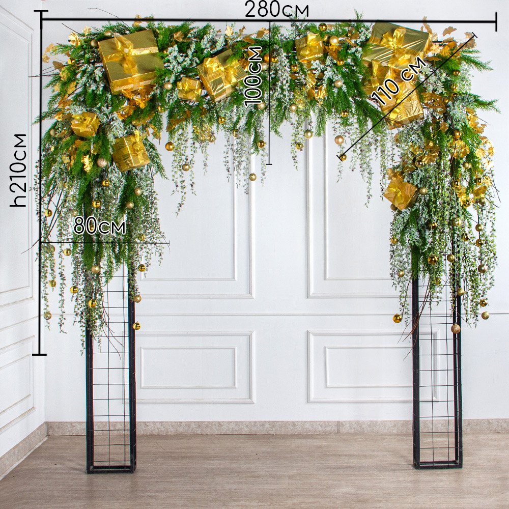 ДЛ189(Пр)(Fix)(F)Декор вход.группы h210см н/прутьях, прист.золото_2