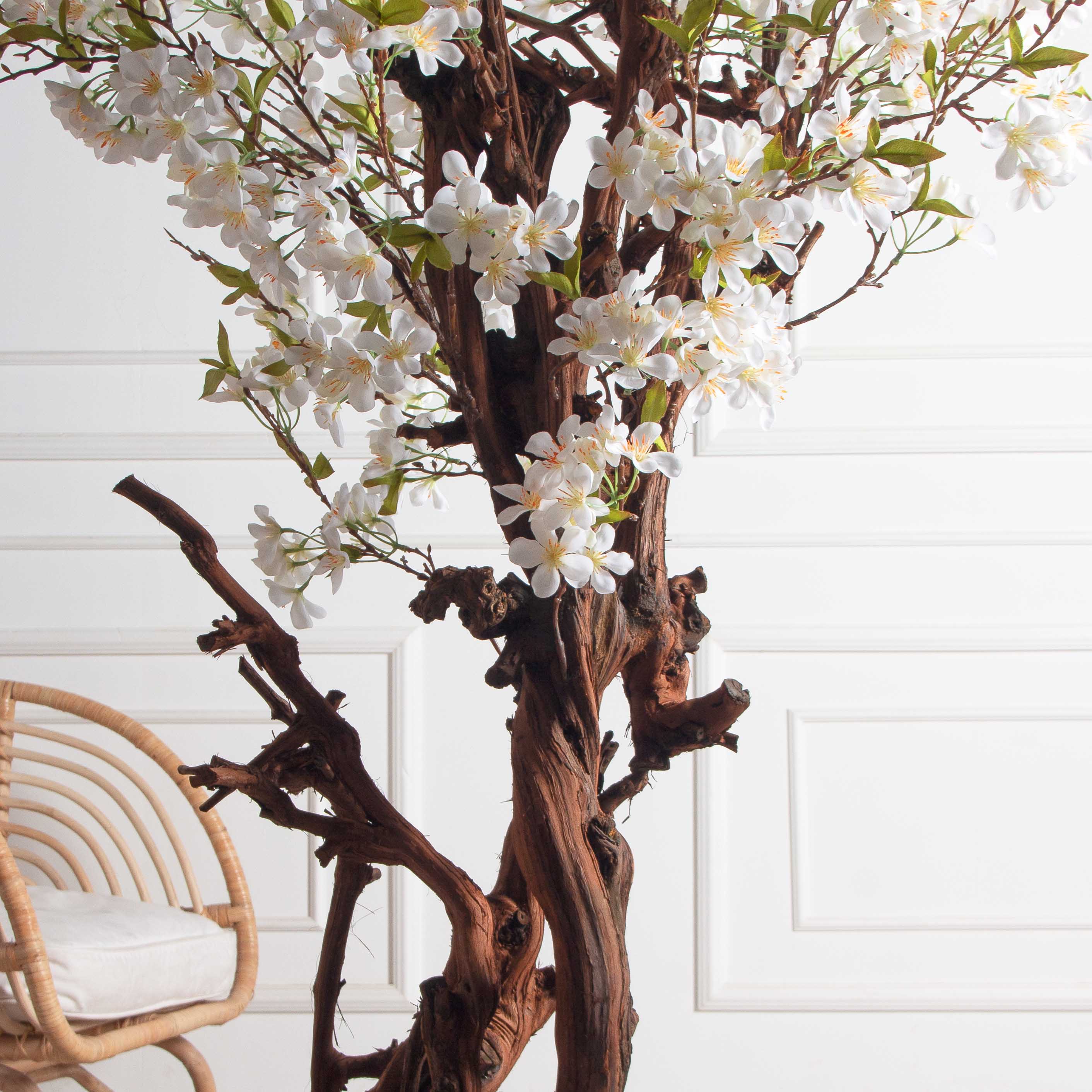 150/ОС/491(з)(УУ)(Пр)(F) Яблоня цветущая искусственная h150см, белая_6