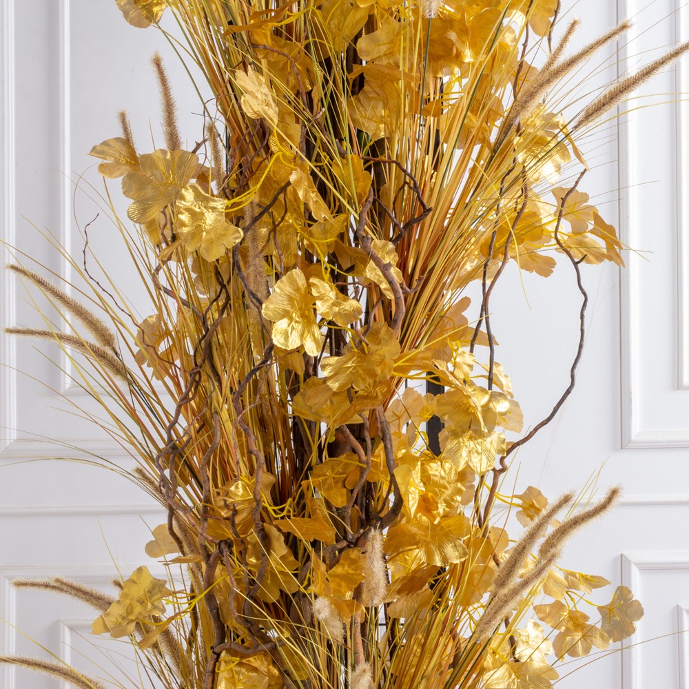 ДЛ171 (F) Декор входной группы h 280 см на стволах,пристенный, золото_5