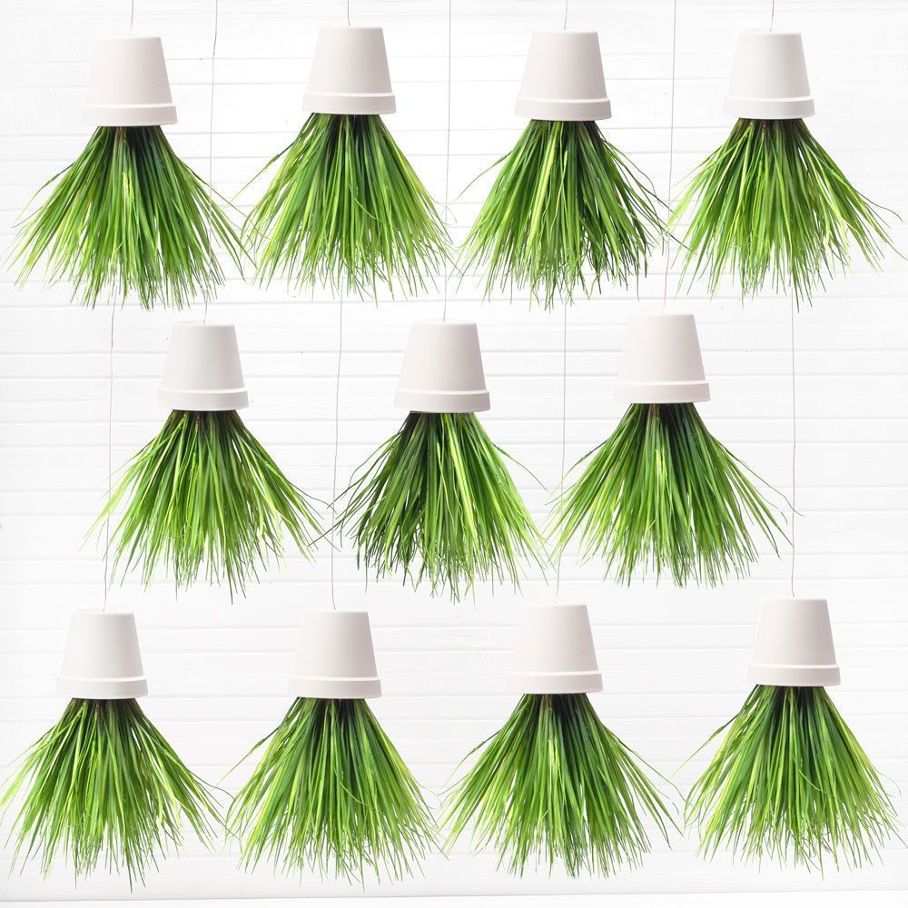 СП01-1 Sky Planter Трава (латекс)h20 в кашпо (11*1_2