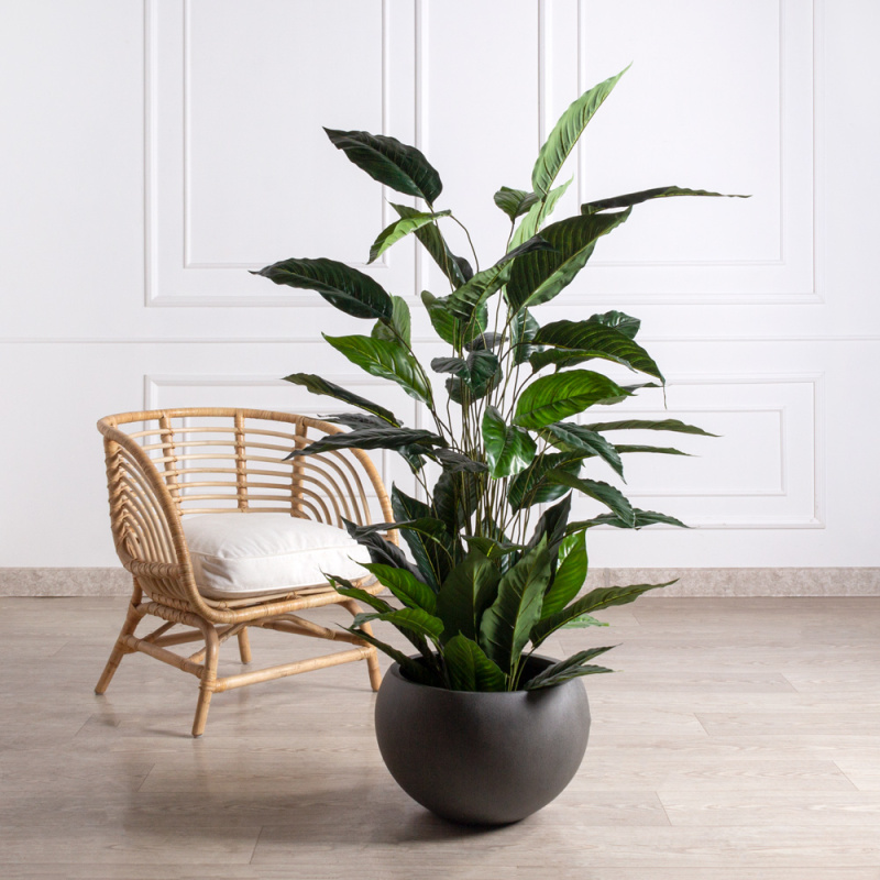 К270(з) Композиция искусственная Спатифиллум h120см (латекс) в кашпо