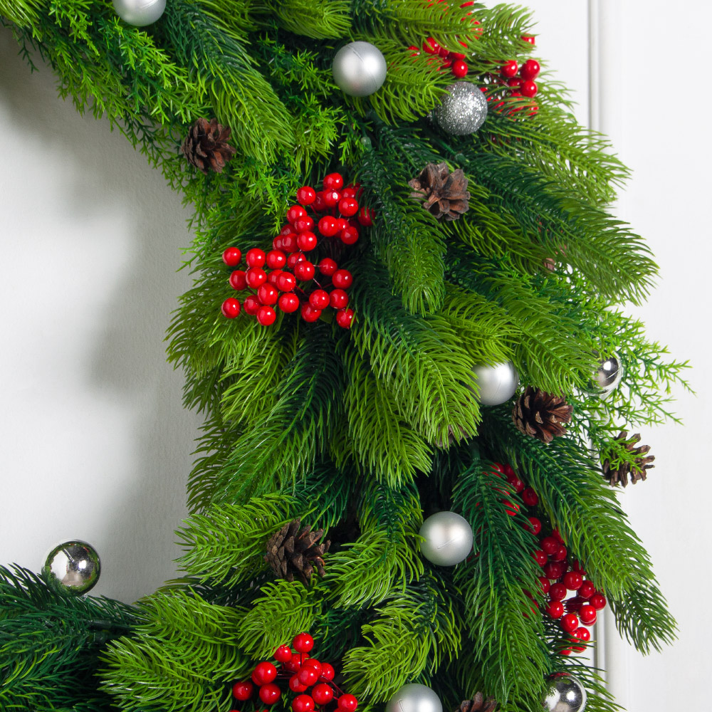 В10-1/2(з)(F) Венок искусственный НГ d55см_4