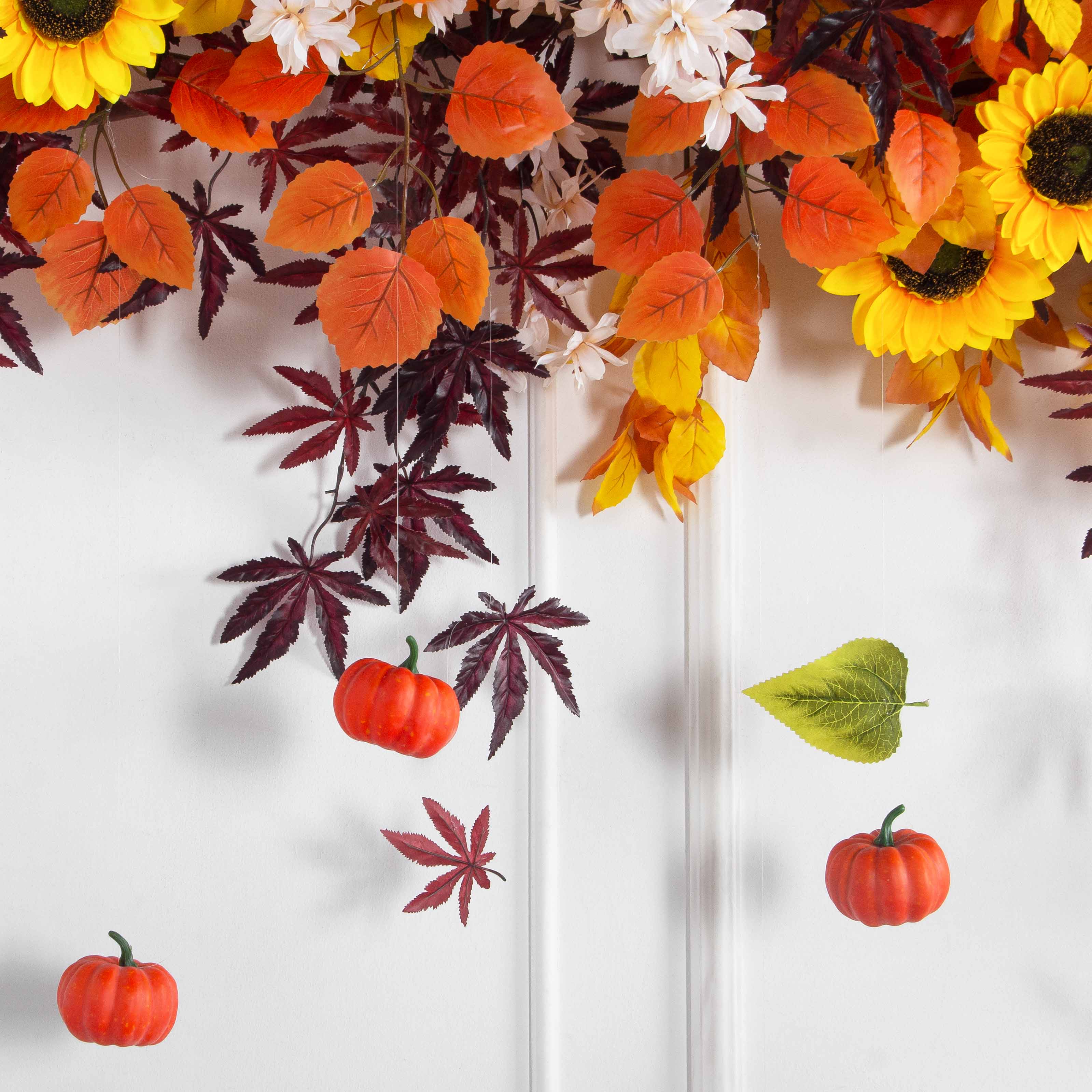 Л171(Пр)(F) Лиана искусственная с подсолнухами L100см_5