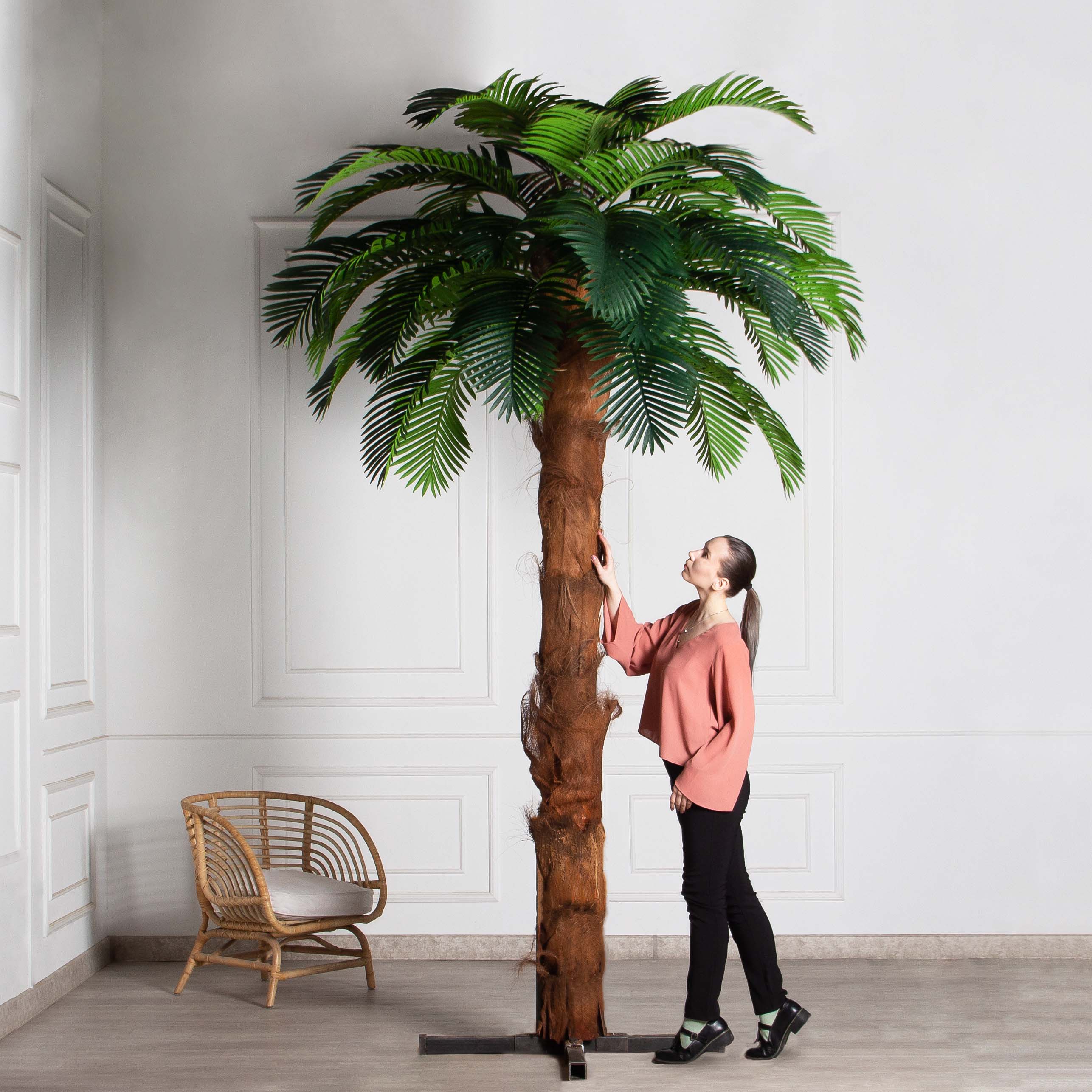 ПС300/ТР/49Прем(Пр)(F) Пальма Арека искусственная h300см (латекс) на мет.основании_2