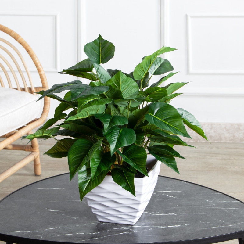 ЦС95-3(з)(F) Сциндапсус искусственный куст в кашпо d15см, латекс_1