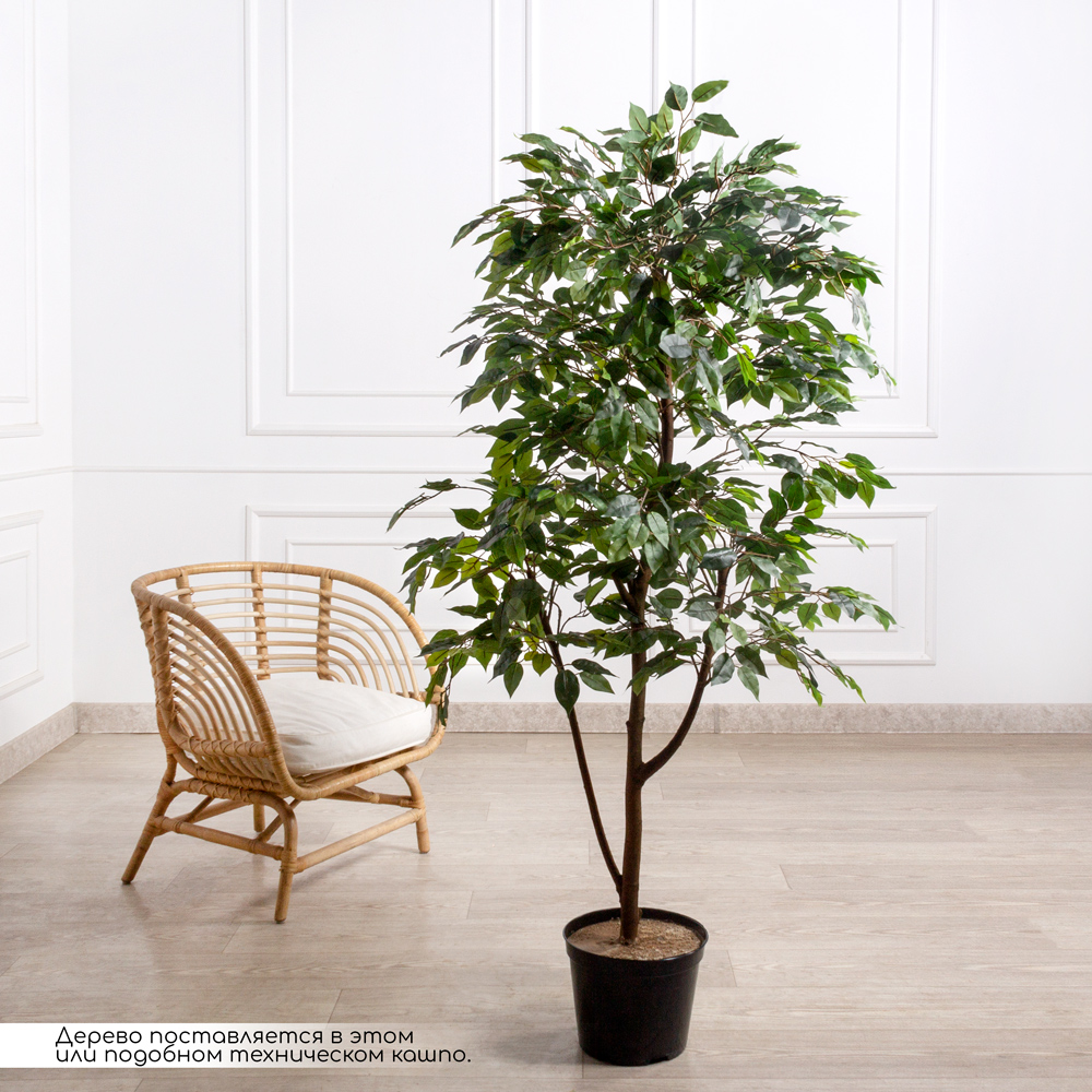 160/РУ/34-1(з)(Пр)(F) Фикус искусственный разноуровневый h160см (латекс)_1