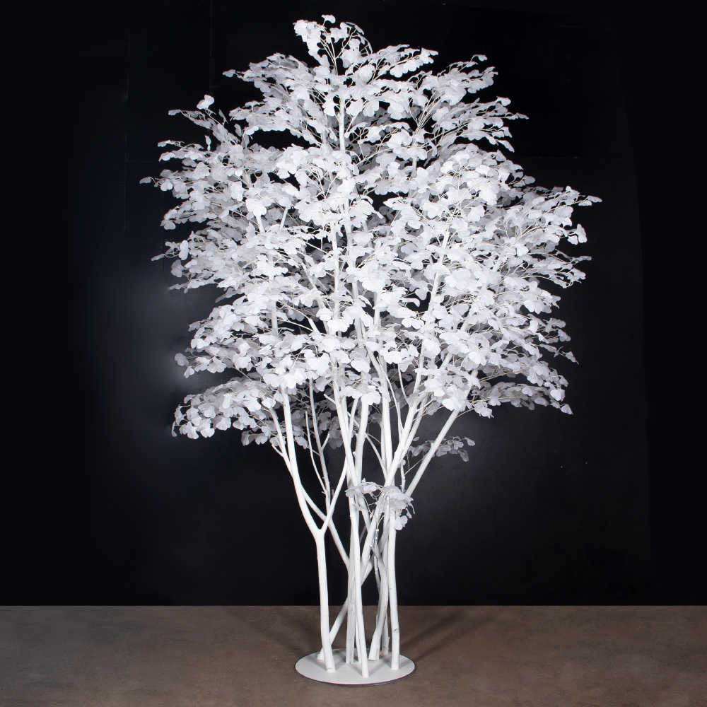 300/РН/176(з)(F) Гинкго искусственное h300см, d200см, белое_2