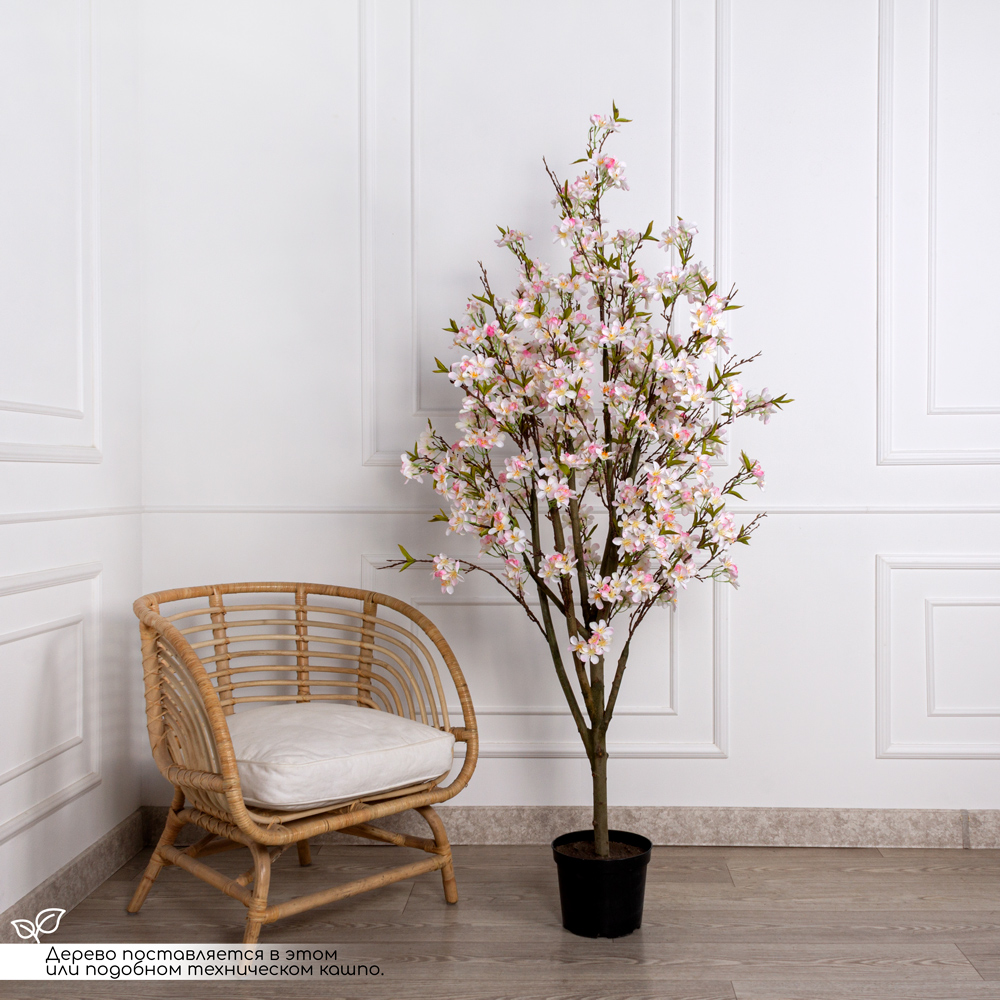 180/РН/491-1(з) Яблоня искусственная h180см, бело-розовая_1