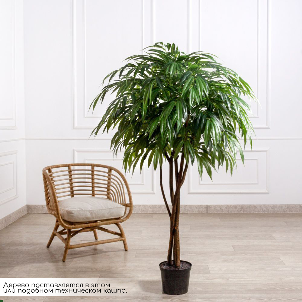 160/РН/219-2(з)(F) Лонгифолия искусственная h160см в кашпо  (латекс) _1