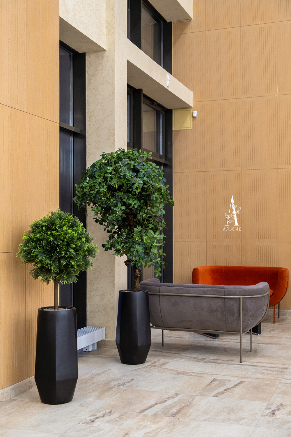 055/ШТ/146(F) Туя искусственная шар Люкс h100см, d55см_3