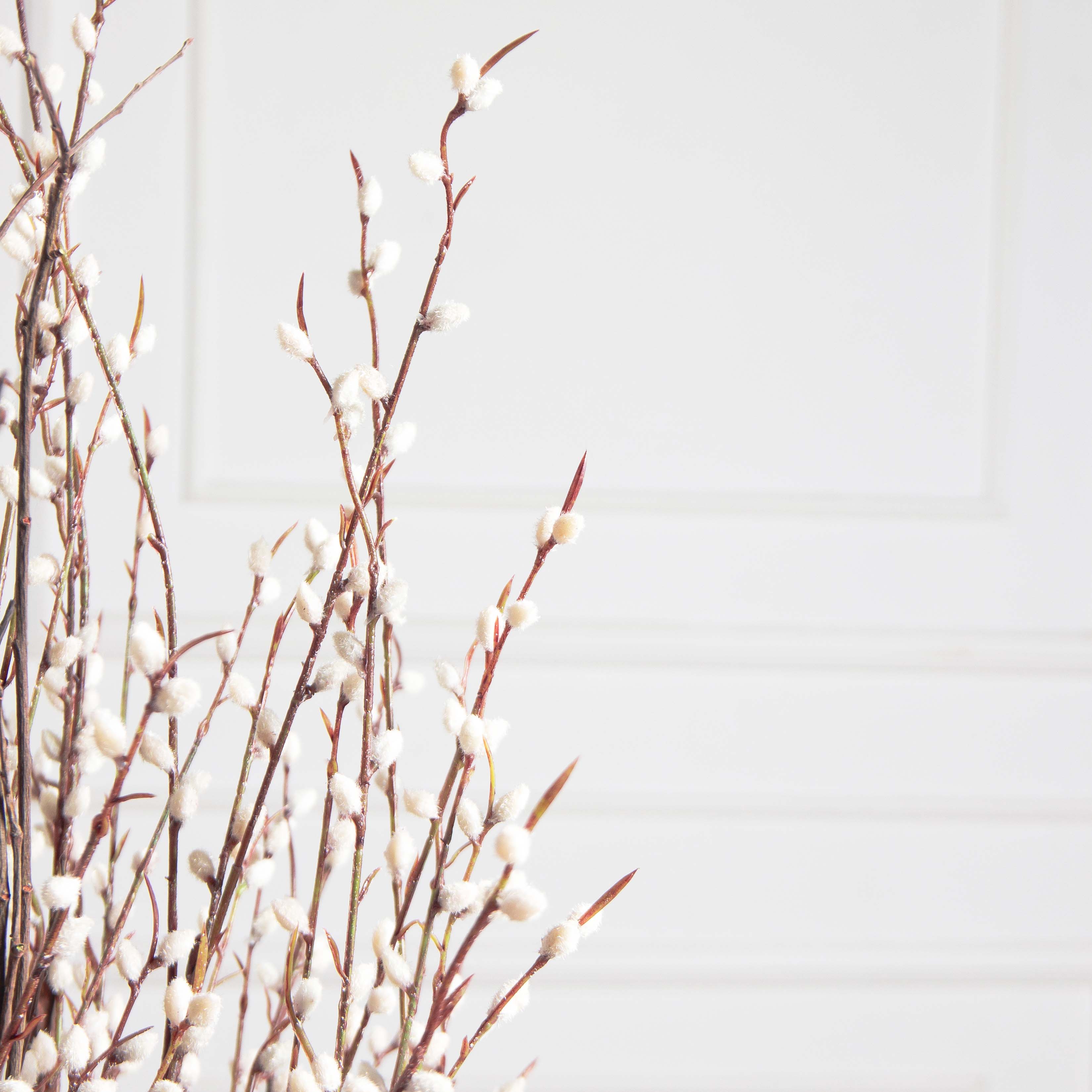 090/К/627(з) Куст ивы искусственный с почками h90см на основании_3