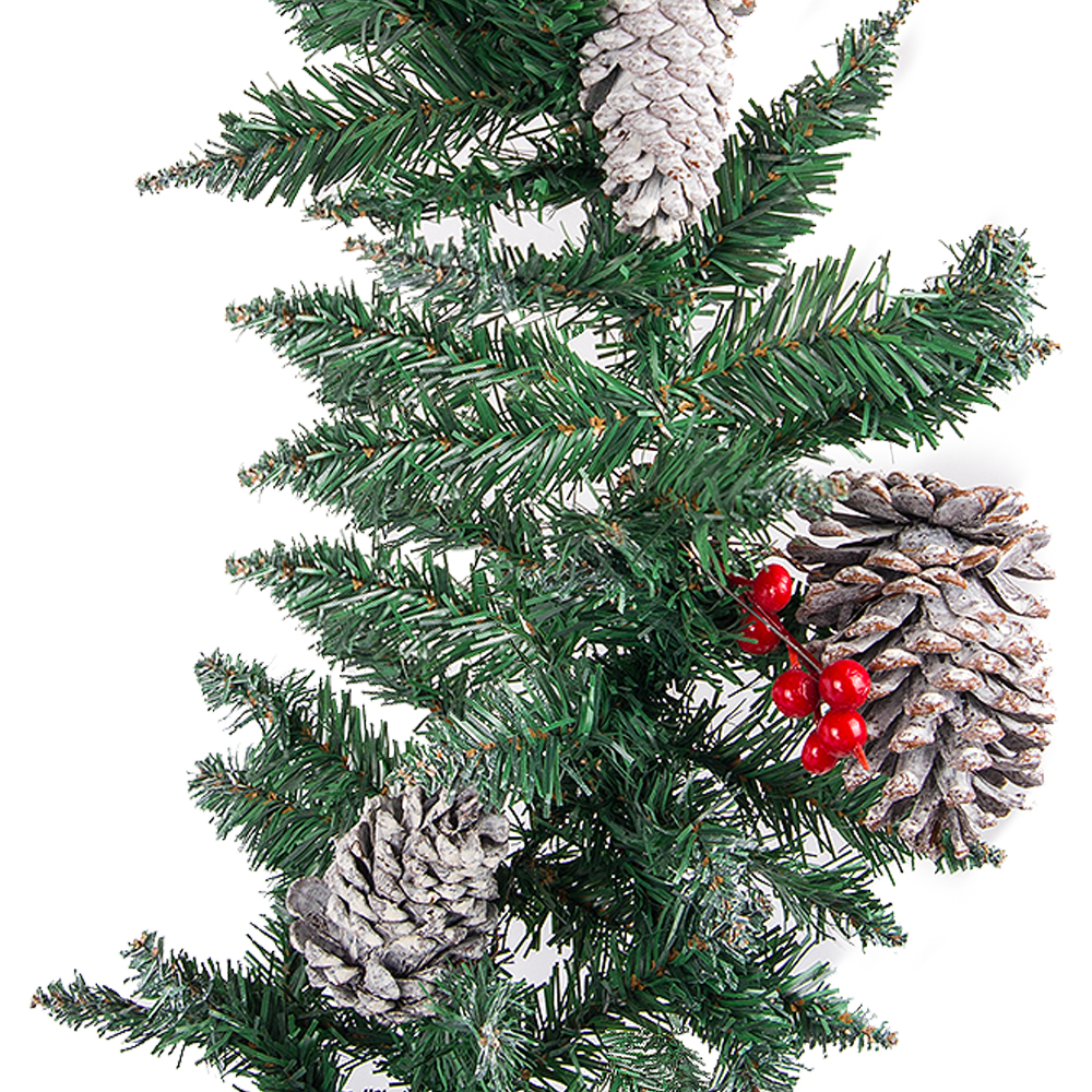 736/9179-04 Гирлянда НГ заснеженная с ягодами+бол.шишками h2,75м (265)_2