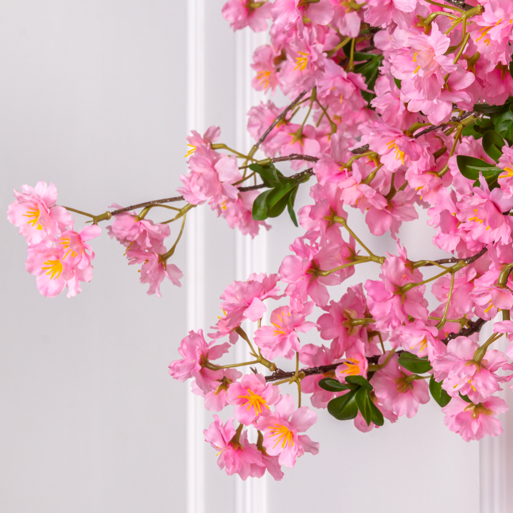 Л711(Пр) Лиана искусственная с Сакурой L100см, розовая_2