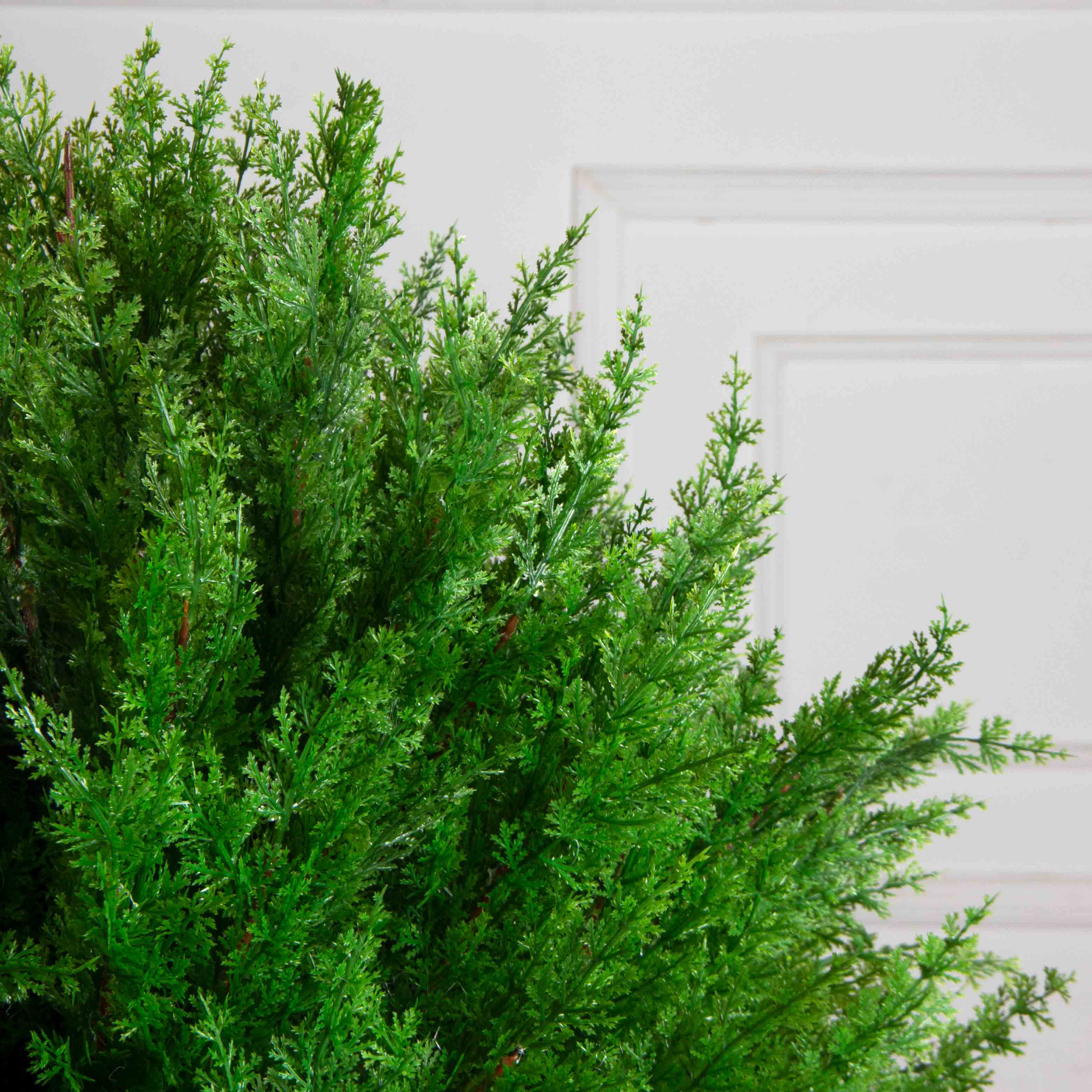 Т060/201(з)(F) Туя-шар искусственный Элеганс h70см, d60см в кашпо_6