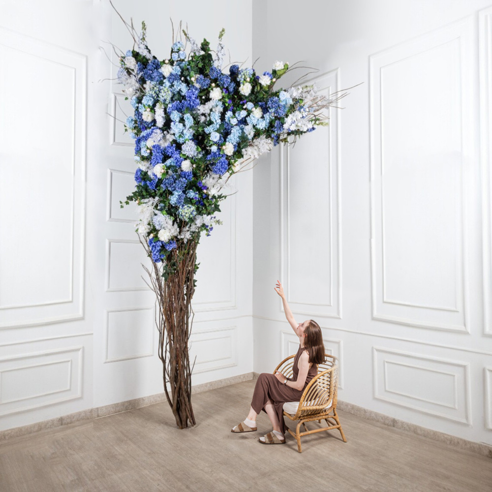 ДЛ159-2(з)(Пр)(Fix)(F) Декор входной группы цветочный h390 Lсм на стволах, пристенный_2