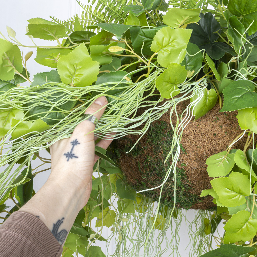 ККВ08 Микс с плющом винограда в коковите d30см_7