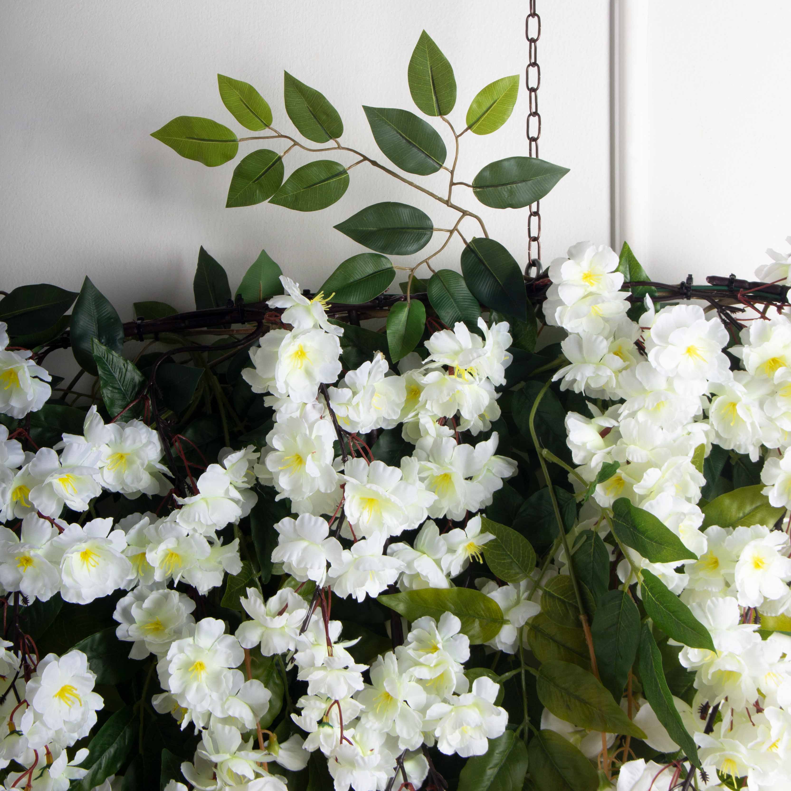 Л49-7(з)(F) Лиана искусственная Вистерия сакурой L440см, свес 100см_5