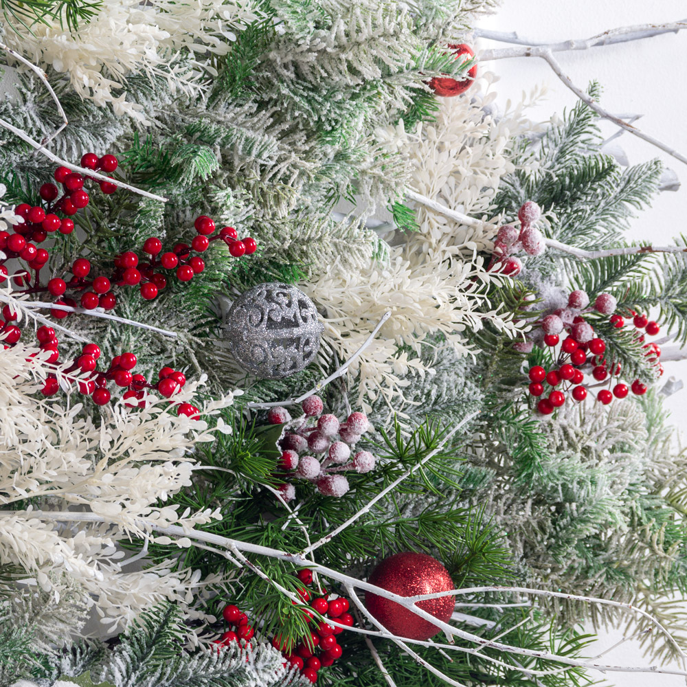 Л153/1(з)(F) Лиана искусственная НГ хвойная с ягодами L160см_2