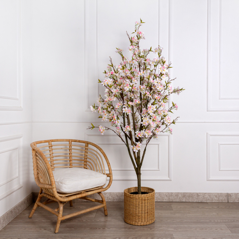 180/РН/491-1(з) Яблоня искусственная h180см, бело-розовая