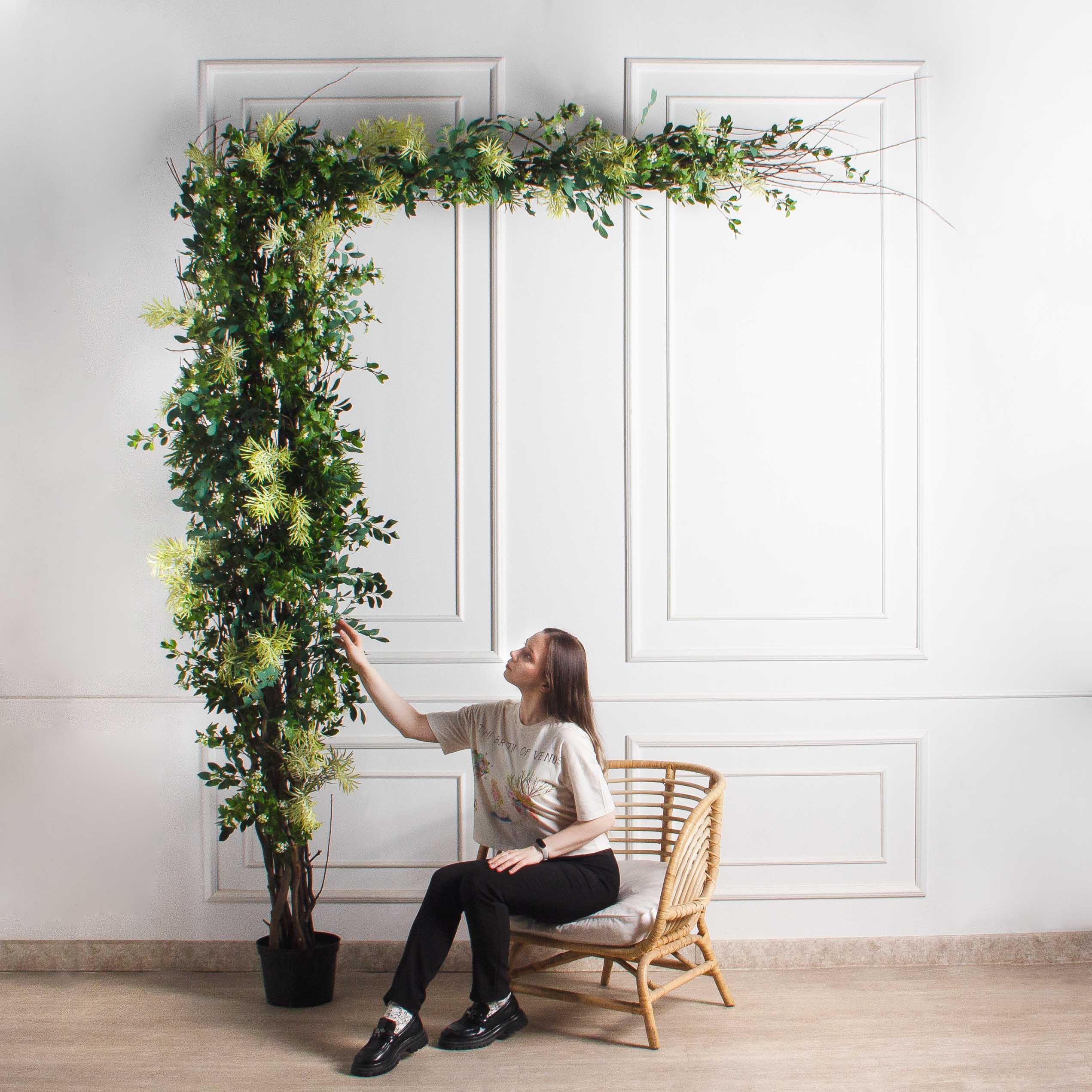 ДЛ164-1(з)(F) Декор входной группы цветочная h276см_2